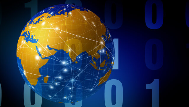 Digital world global network, binary code, cyber attack, cyber crime, cyber security, technology news, global communication, algorithm, international news, worldwide news, bot, global, data security