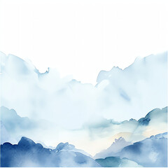 clouds and mountains