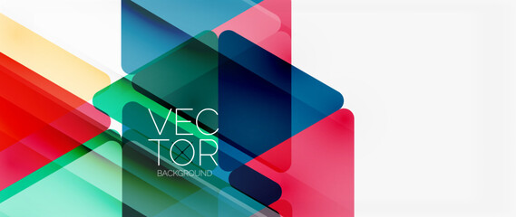 Abstract background. Color transparent triangles in mosaic style with shadow lines. Design for website headers, social media posts, digital art displays, presentations, branding elements, wallpapers