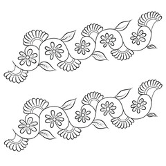 line art flower drawing, line art flower vector, line art flower design