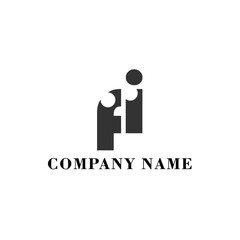 FI Initial logo elegant logotype corporate font idea unity