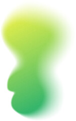 Green Blur Gradient Blob Graphic Element