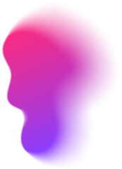 Purple Blur Gradient Blob Graphic Element
