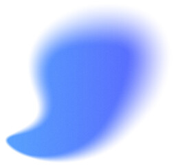 Blue Blur Gradient Blob Graphic Element
