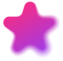 Purple Blur Gradient Blob Graphic Element
