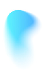 Blue Blur Gradient Blob Graphic Element
