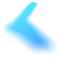 Blue Blur Gradient Blob Graphic Element
