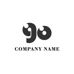 GO Initial logo elegant logotype corporate font idea unity