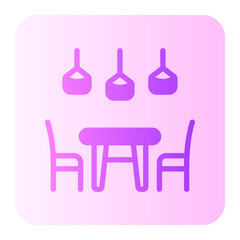 dinning room gradient icon