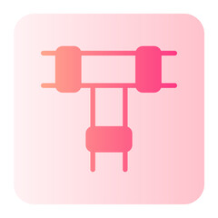water pipe gradient icon