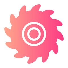 circular saw gradient icon