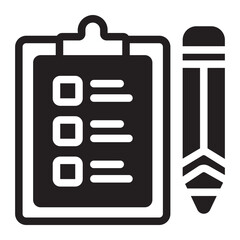 clipboard glyph icon