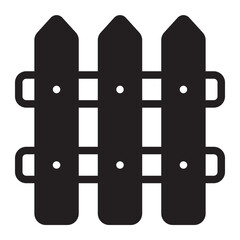 fence glyph icon