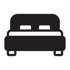 bed glyph icon