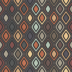 Grunge seamless texture with geometric pattern, metallic background, 3d illustration - 688937611