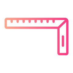 ruler gradient icon