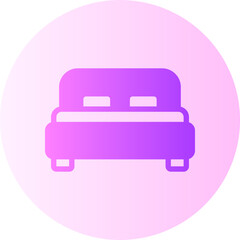 bed gradient icon