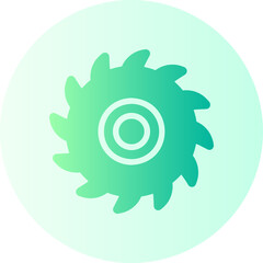 circular saw gradient icon