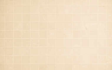 Cream light ceramic wall chequered and floor tiles mosaic background in bathroom, kitchen. Design...