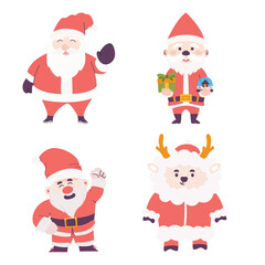 Obraz na płótnie Canvas Merry Christmas graphic Holiday decor Cute party element