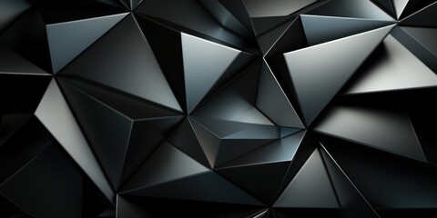 Black abstract geometric background.