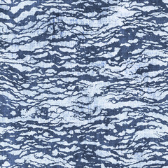 Fabric seamless texture indigo cracked pattern, grunge background, boho style pattern, ethnic, 3d illustration