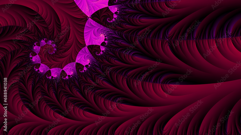 Poster deep red and magenta designs and patterns