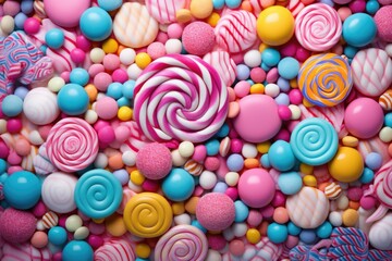 Candy sweets colorful holiday background