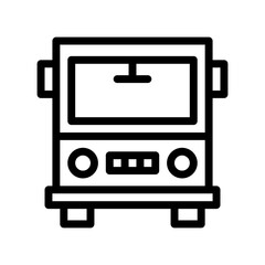 school bus line icon