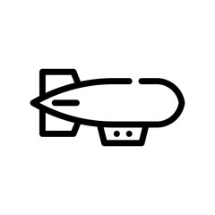 zeppelin line icon © HacaStudio