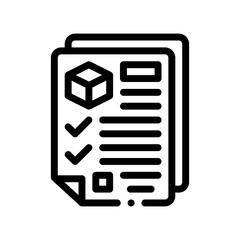 Fototapeta premium quality control line icon