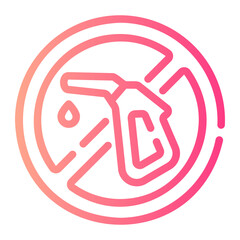 gas station Line Gradient Icon