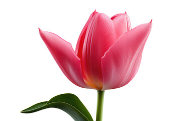 Tulip Floral On Isolated Background