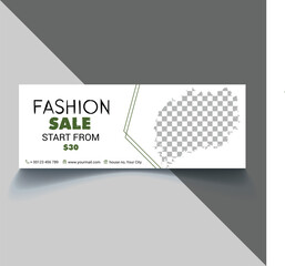 fashion sale business facebook cover design
