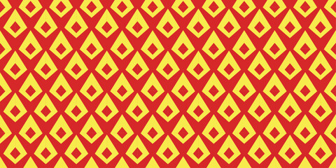 Vector gold flame model seamless pattern. Red and yellow for decoration, wallpaper, wrapping paper, covers, fabric and floor