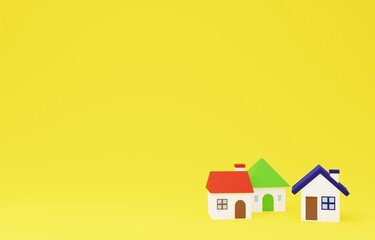 3D素材_かわいい家