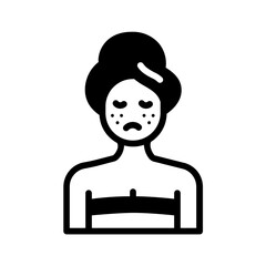 Solid black icon for Dull