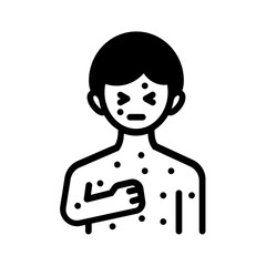 Solid black icon for Anaphylactic