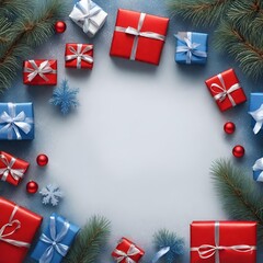 Fototapeta na wymiar Merry Christmas banner - 1