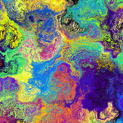 Abstract colorful wavy groovy psychedelic background
