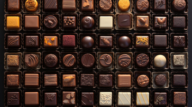 Chocolates background outlet