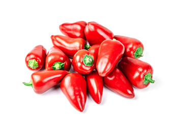 Mini bell peppers. Fresh paprika.