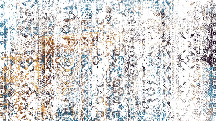 Carpet and Fabric print design with grunge and distressed texture repeat pattern 
