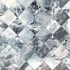 Abstract Marble texture. Fractal digital Art Background. High Resolution. Mosaic tile floor. Can be used for background or wallpaper