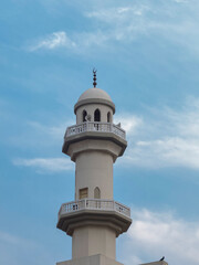 Obraz premium Minart of Doha Masjid at sunset time