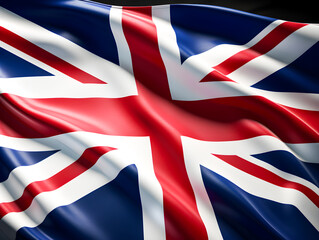 The United Kingdom flag waving texture