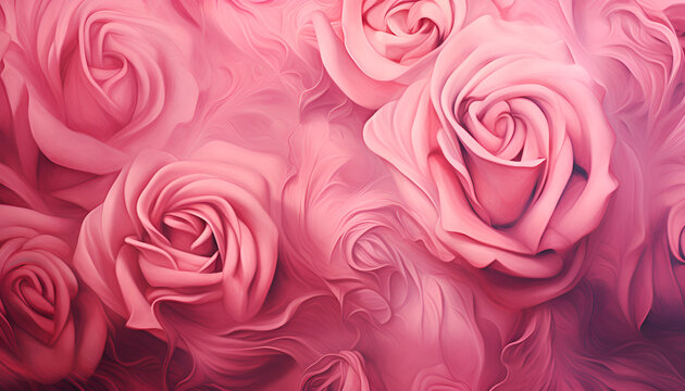 close up top view of pink petal flowers panoramic background for valentine's day 14 february , mother day and international women day concept,valentine's day 14 february,background of pink flowers
