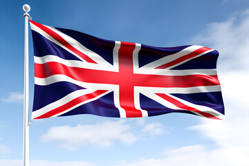The United Kingdom flag waving texture