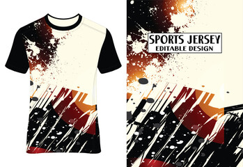 Sublimation Sports Jersey Tee Design | Athletic Apparel | Customizable Print | Performance Wear | Digital Art