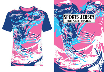 Sublimation Sports Jersey Tee Design | Athletic Apparel | Customizable Print | Performance Wear | Digital Art